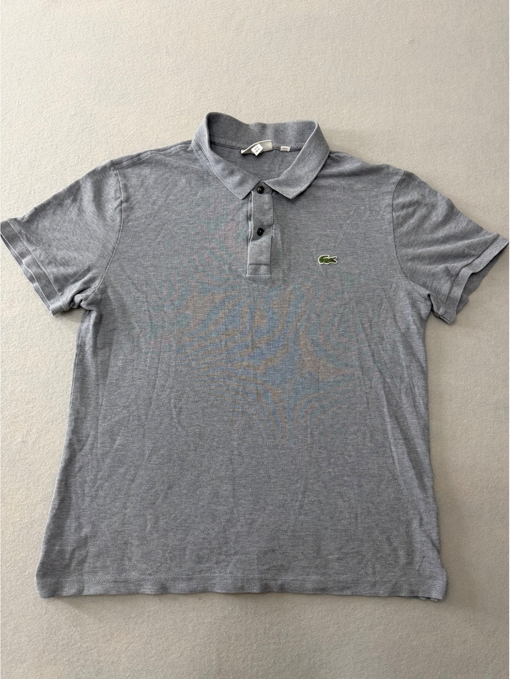 233/737 Lacoste Polo Shirt Men’s XL Gray Slim Fit Short Sleeve Golf Tennis
